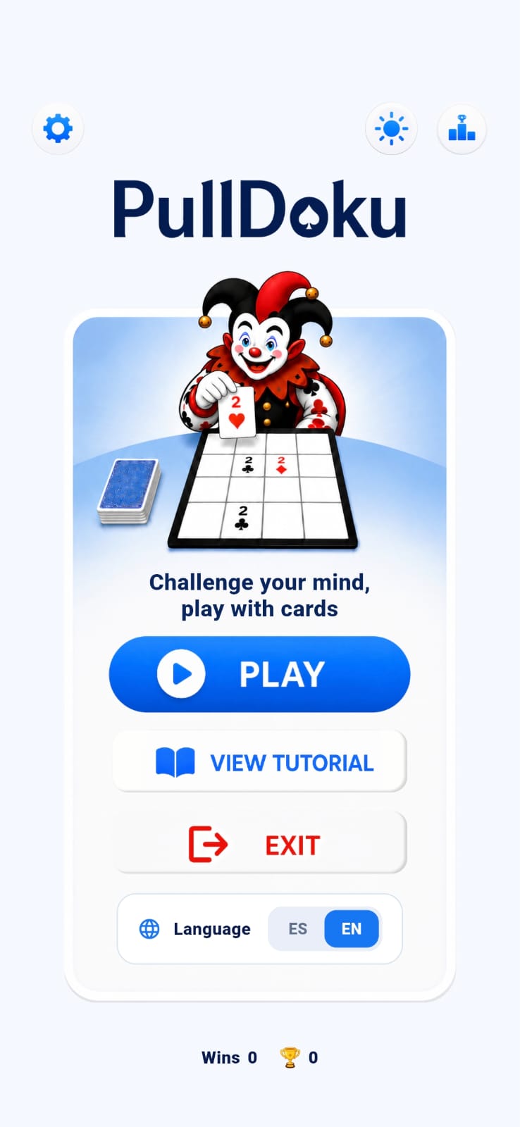 PullDoku main menu